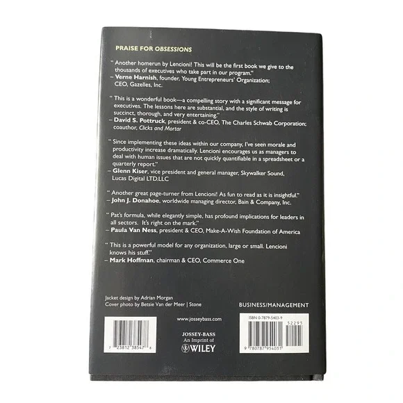 Vintage 2000 The Four Obsessions Of An Extraordinary Executive Hardcover Book. - Picture 2 of 3